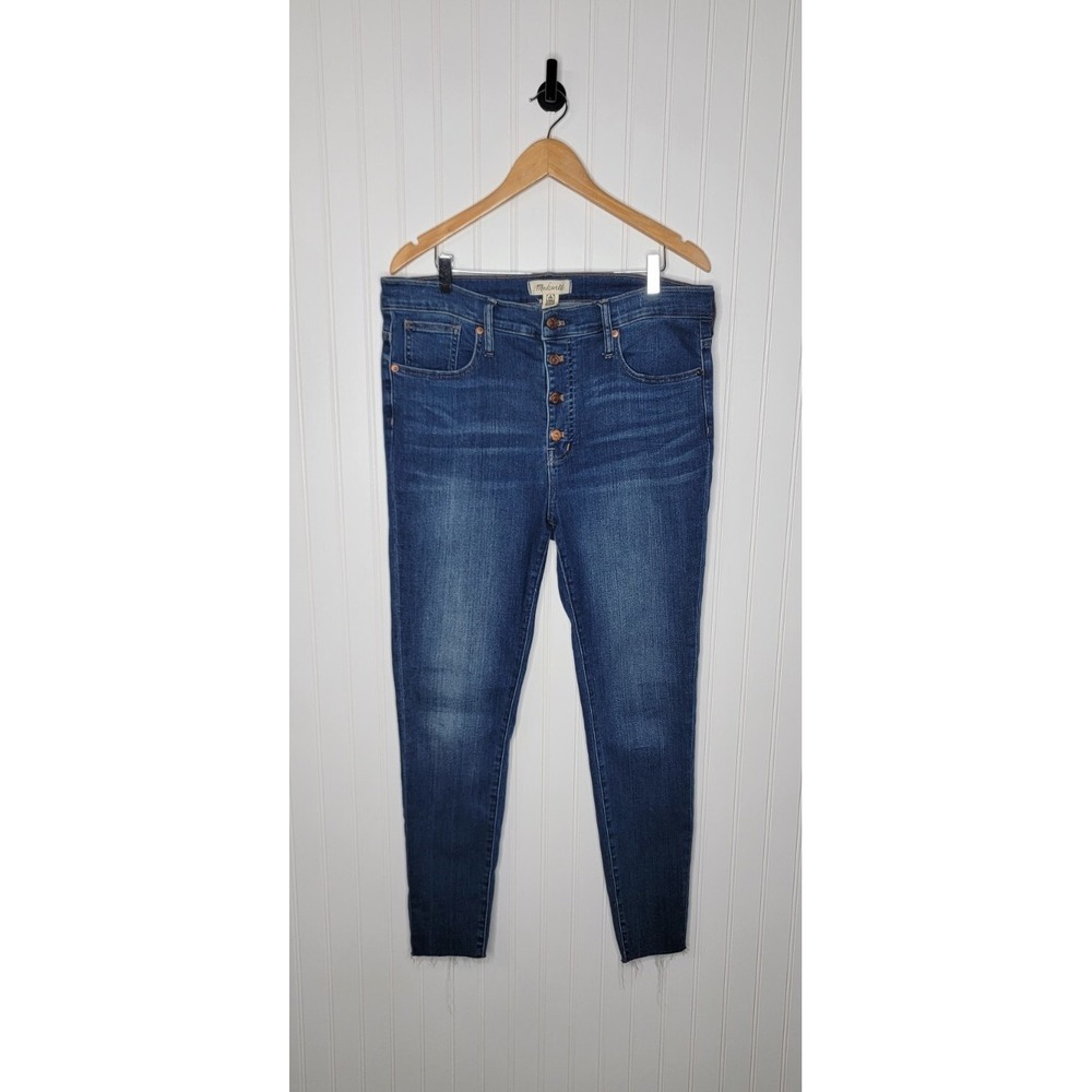 Madewell 9" Mid Rise Skinny Stretch Denim Jeans Women's Size 31